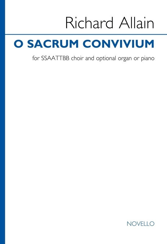 O Sacrum Convivium SSAATTBB/Opt Piano