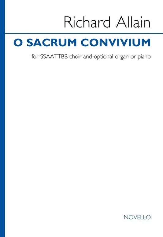 O Sacrum Convivium SSAATTBB/Opt Piano