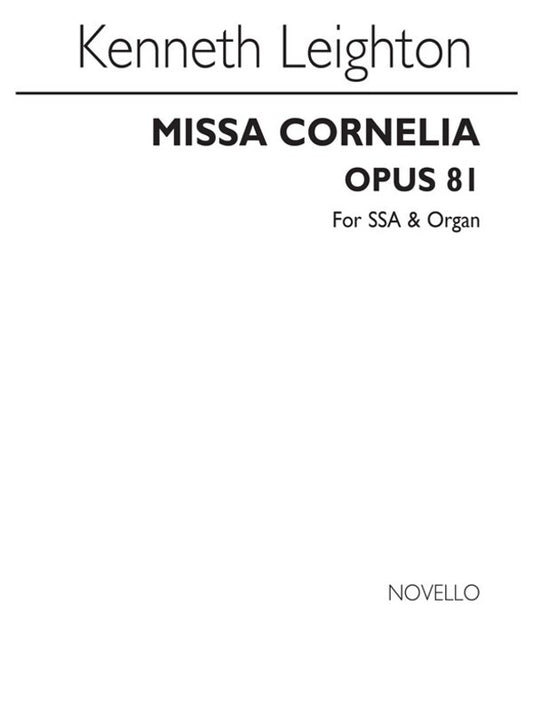 Leighton Missa Cornelia Op81 V/S SSA/Org