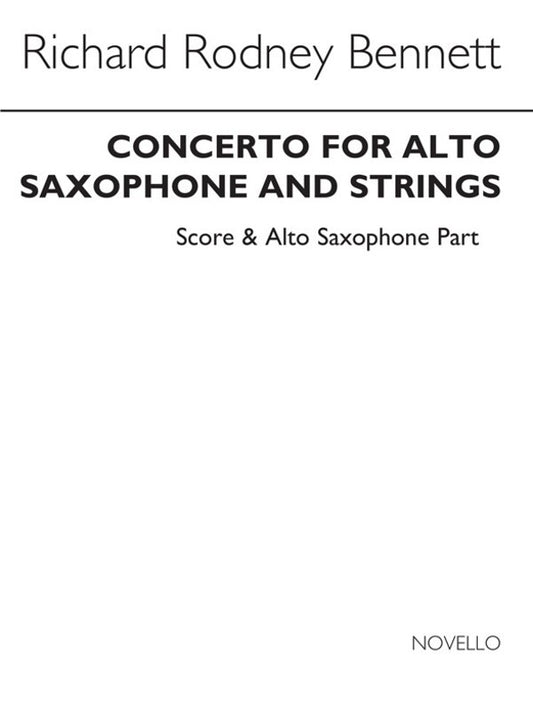 Bennett Concerto Alto Sax/Piano(Arc) (Softcover Book)
