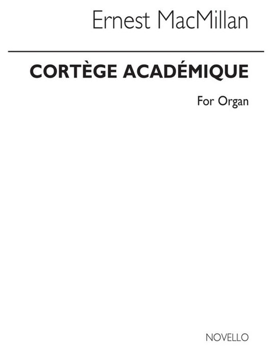Macmillan E. Cortege Academique Organ(Ar (Softcover Book)