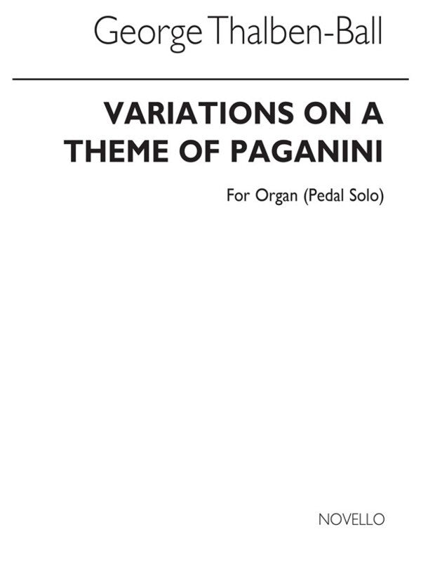 Thalben-Ball Variations Paganini Organ (Softcover Book)