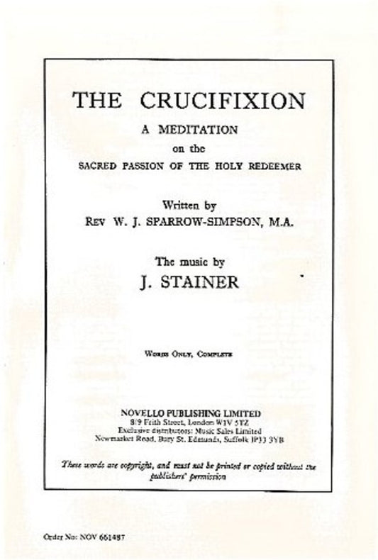 Stainer Crucifixion Words (Set 50)