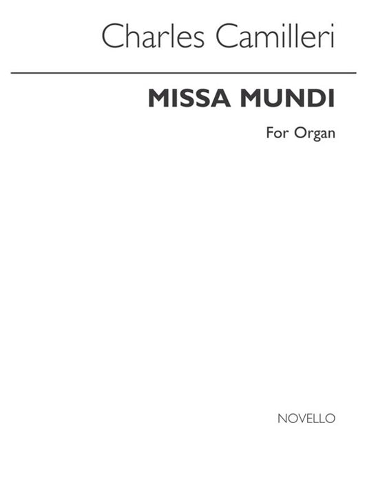 Camilleri Missa Mundi Organ(Arc) (Softcover Book)