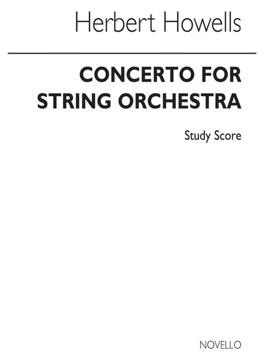 Concerto For String Orchestra Study Score Book
