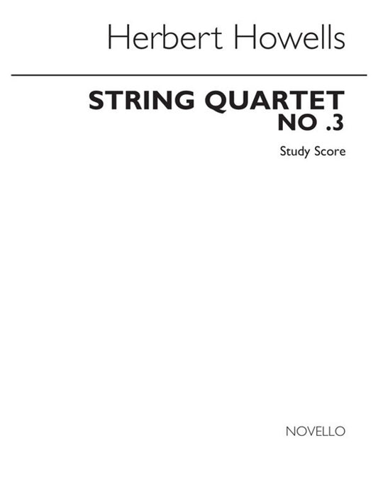 Howells String Quartet N.3 P/Score (Softcover Book)