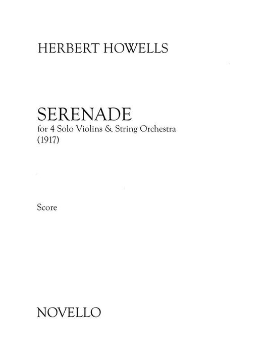 Serenade For 4 Solo Violins And String Orchestra (Softcover Book)