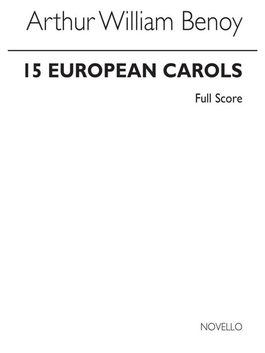 Benoy 15 European Carols Score(Arc)
