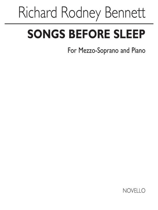 Bennett Songs Before You Sleep Mezzo/Piano (Softcover Book)