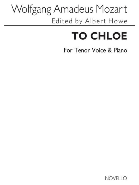 To Chloe Tenor/Piano (Softcover Book)