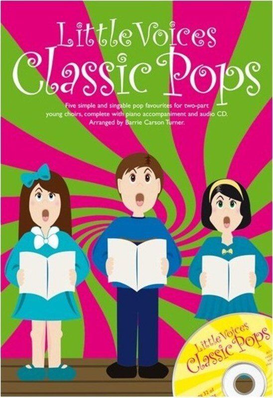 Little Voices Classic Pops 2 Part Piano Book with CD
