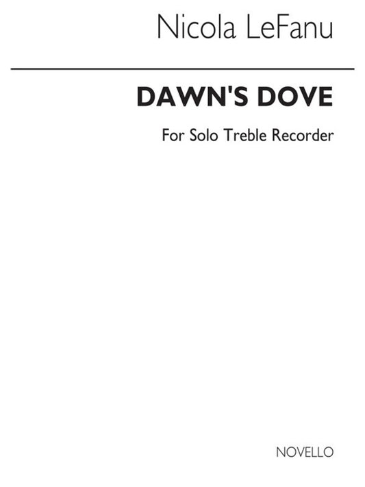 Lefanu Dawns Dove Recorder Solo(Arc) (Softcover Book)