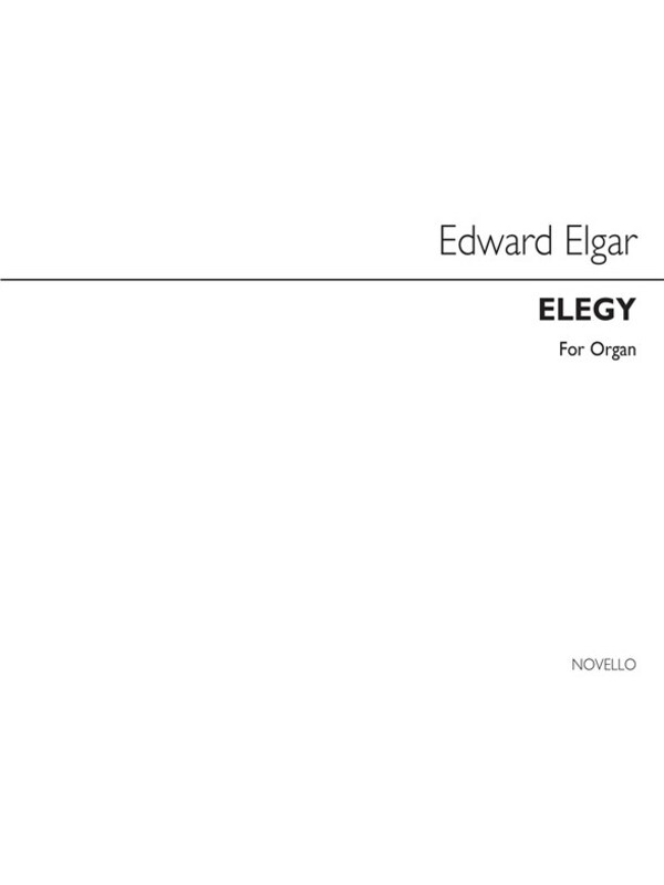 Elgar Elegy For Organ (Softcover Book)