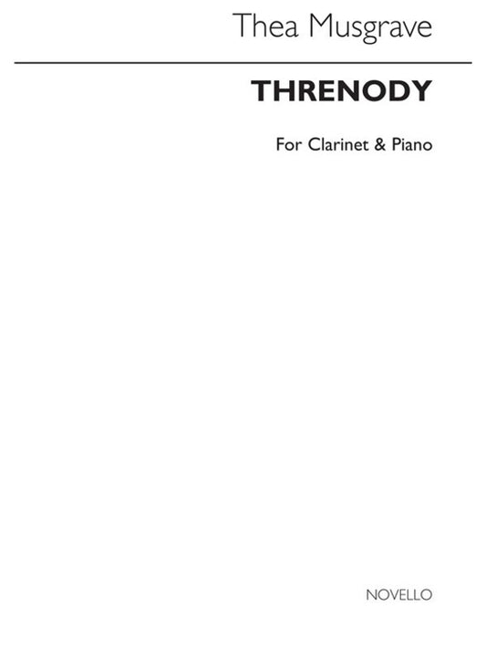 Musgrave Threnody Clarinet/Piano (Softcover Book)