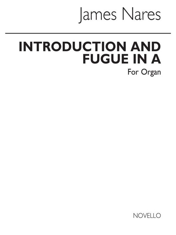 Introduction And Fugue In A For Organ (Softcover Book)
