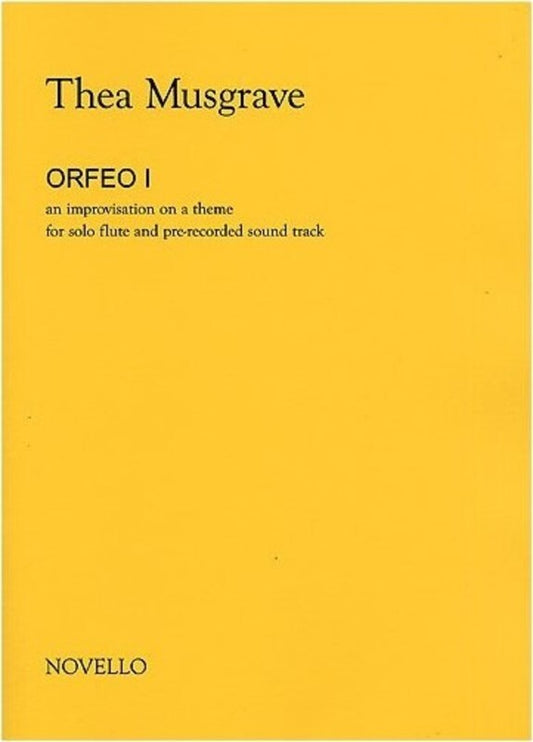Musgrave Orfeo 1 Flute Solo And CD (Softcover Book/CD)