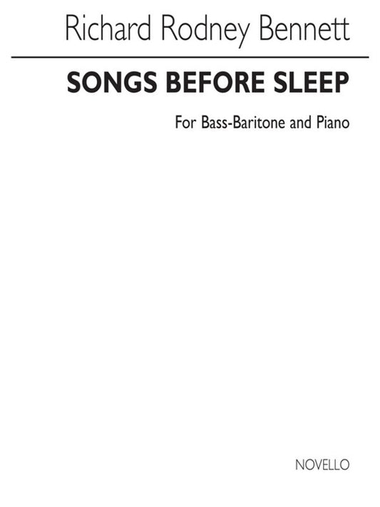 Bennett Songs Before You Sleep Bass/Piano (Softcover Book)