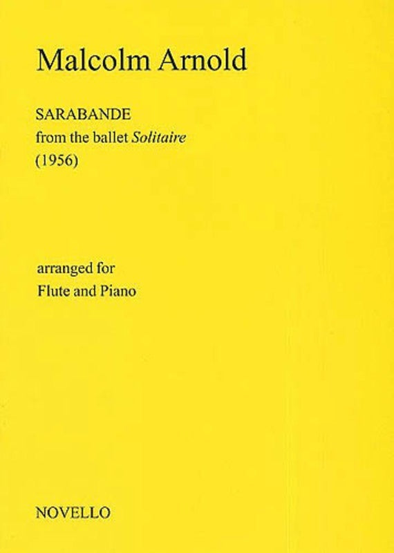 Sarabande For Flute And Piano (Softcover Book)