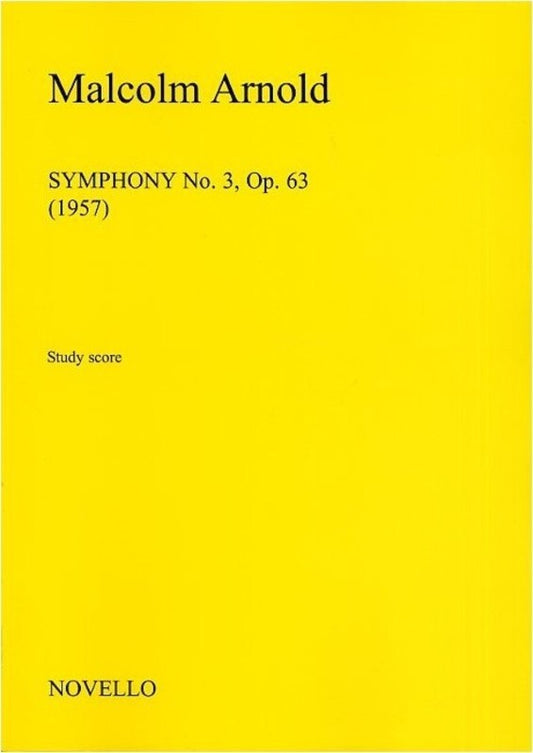 Arnold Symphony No3 Op63(1957) Sc