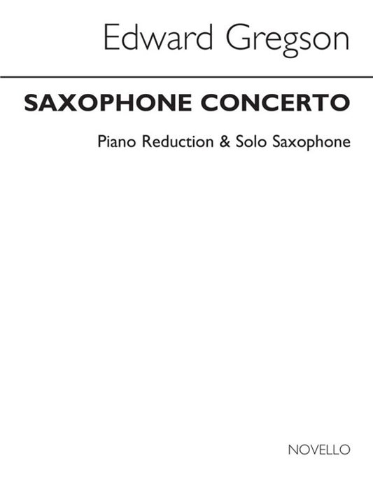 Gregson - Saxophone Concerto Sax/Piano (Softcover Book)
