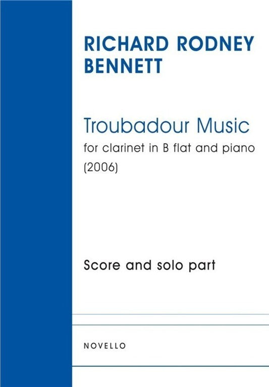 Troubadour Music Clarinet/Piano (Softcover Book)