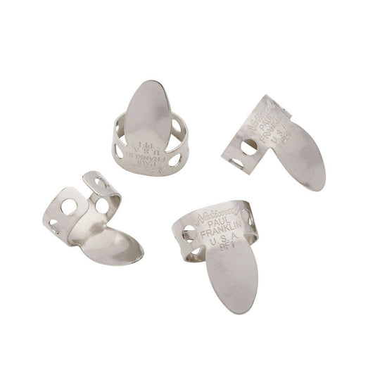 D'Addario Franklin Finger Pick Nickel - 4 Pack