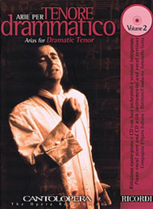 Arie Per Tenore Drammatico V2 Cantolopera Book/CD Book