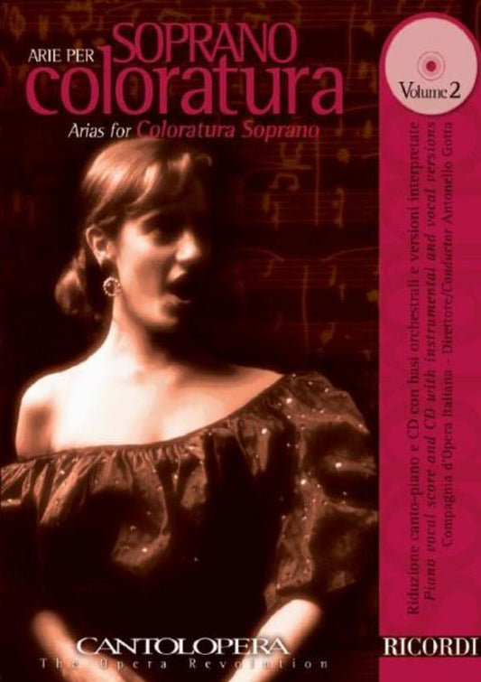 Arie Per Soprano Coloratura Vol 2 Book/CD Book