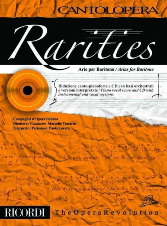 Rarities Arias For Baritone Cantolopera Book/CD Book