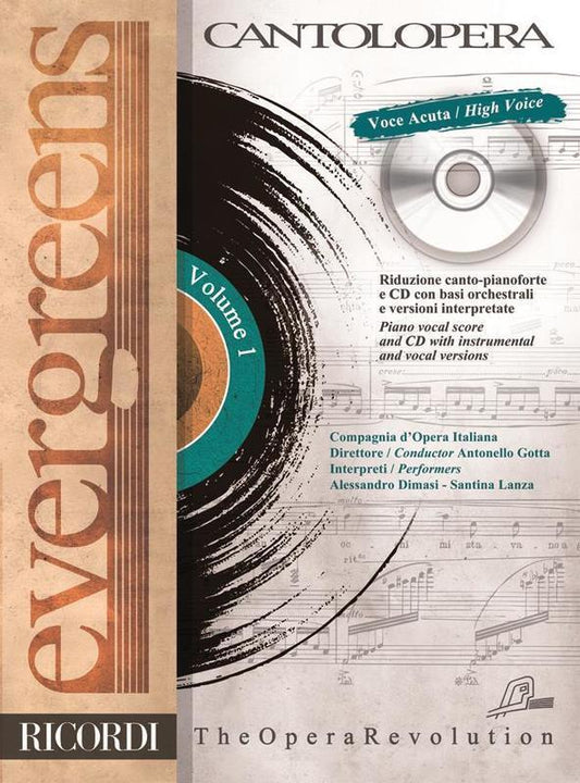 Evergreens High Cantolopera Book/CD Book