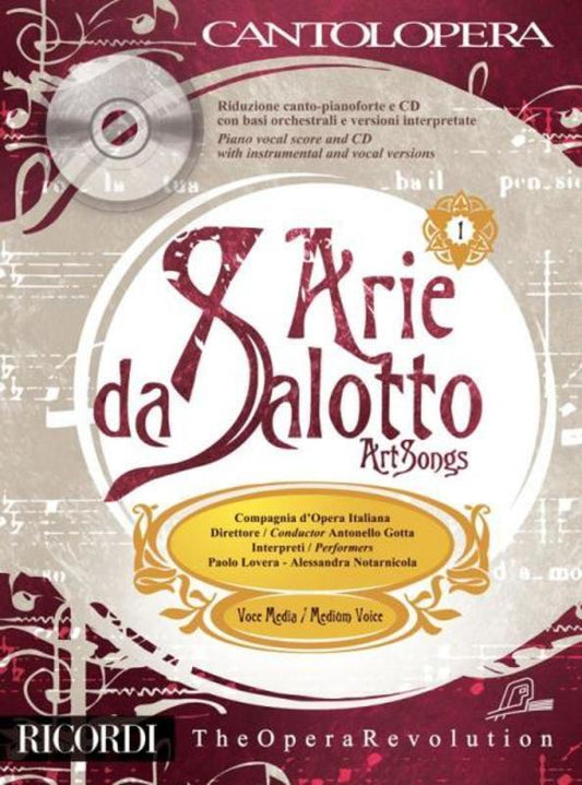 Arie Da Salotto Med Vol 1 Cantolopera Book/CD Book
