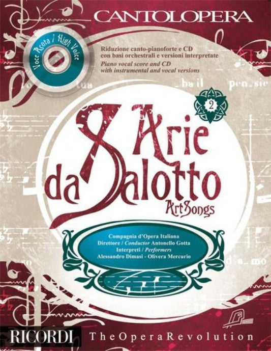 Arie Da Salotto High Vol 2 Cantolopera Book/CD Book