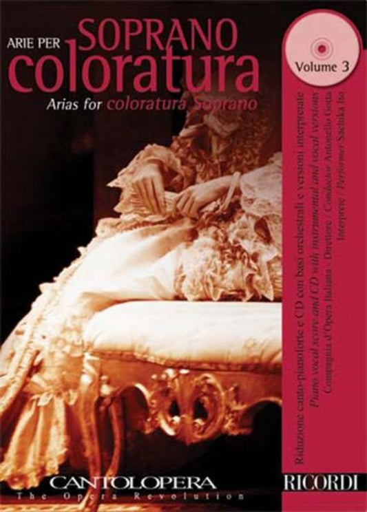 Arie Per Soprano Coloratura Vol 3 Book/CD Book