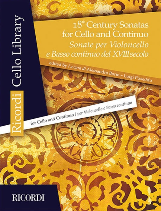 18Th Century Sonatas For Cello And Continuo (Softcover Book)