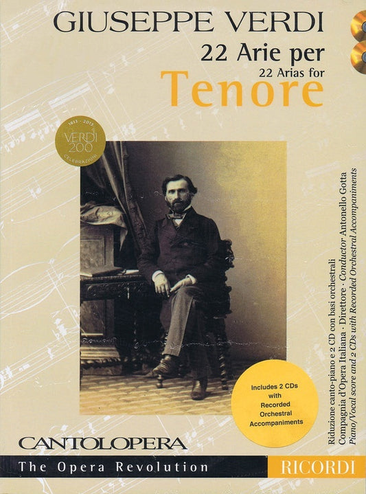 22 Arias For Tenor (Cantolopera) Book/2CDs Book