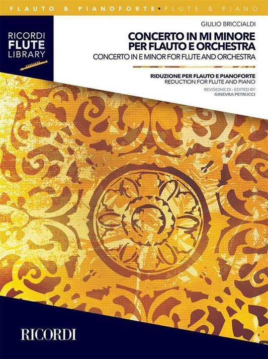 Briccialdi - Concerto In E Minor Flute/Piano (Softcover Book)