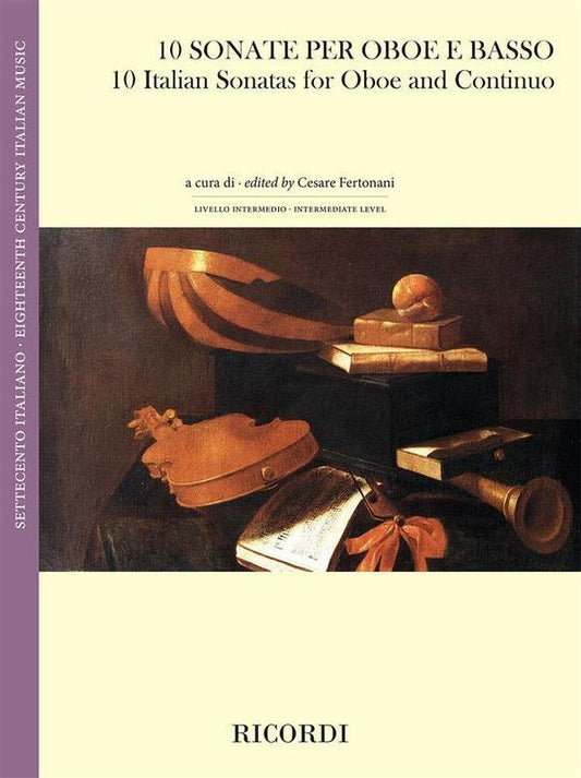 10 Italian Sonatas For Oboe And Continuo (Softcover Book)
