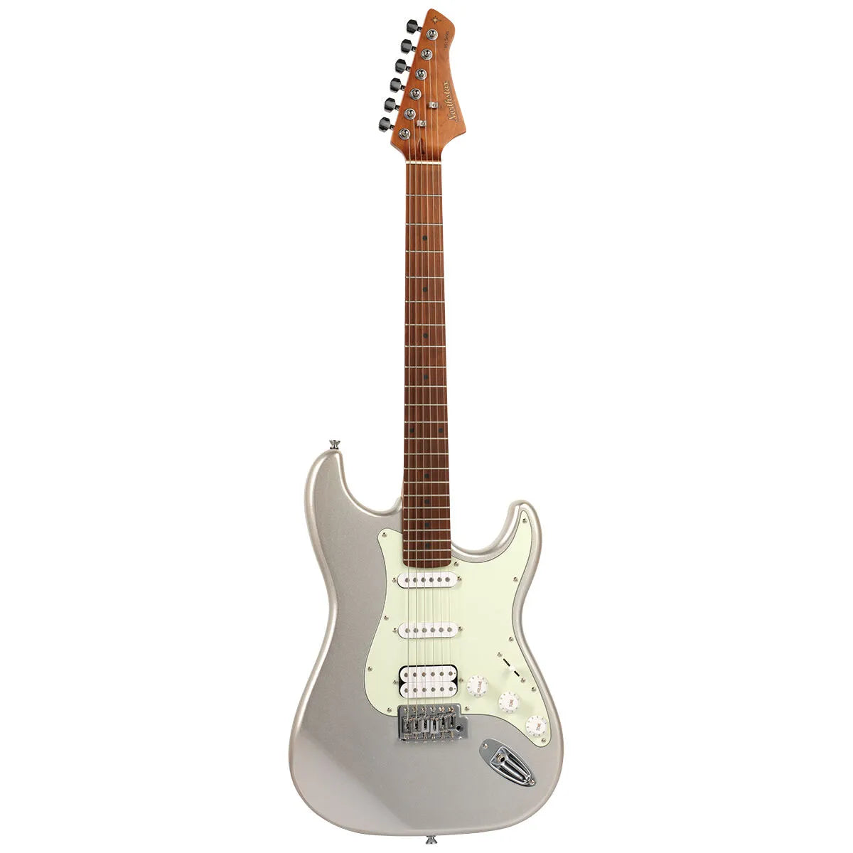 Northstar NS1-IS-HSS Electric Guitar Inca Silver, Poplar Body, Maple Neck, 2 Single Coil & 1 Humbucker, 6 String Double Cutaway