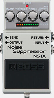 BOSS NS-1X Noise Suppressor Pedal - Advanced MDP Technology for Guitar/Bass, Compact Design, Gate/Reduction Modes