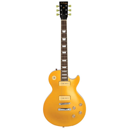 Northstar Pro NSP3-GT LP-Style Electric Guitar Metallic Gold Top with Mahogany Brown Back — view 2