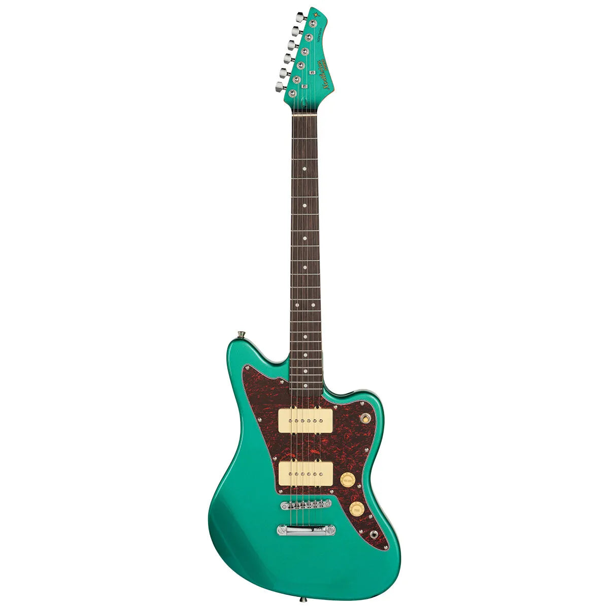 Northstar Pro NSP4-EG Electric Guitar Metallic Emerald Green Gloss 6 String Offset — view 2