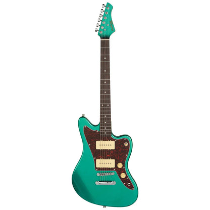 Northstar Pro NSP4-EG Electric Guitar Metallic Emerald Green Gloss 6 String Offset — view 2