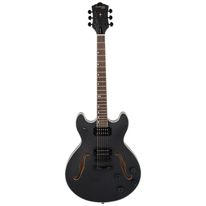 Northstar Pro NSP5-BK Hollow Body Electric Guitar Open Pore Black Satin — view 2