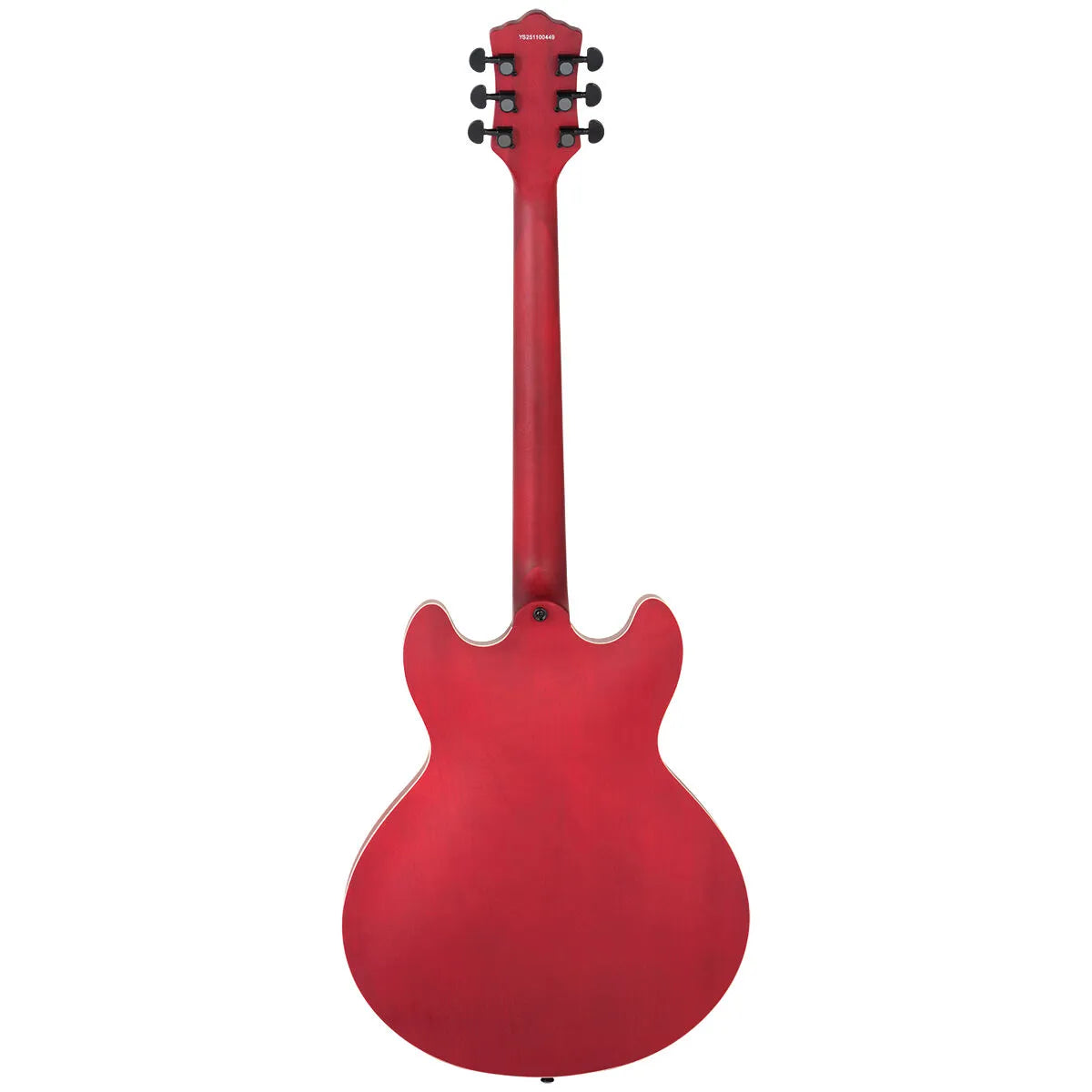 Northstar Pro NSP5CH Semi Acoustic Hollow Body Electric Guitar Open Pore Cherry Satin — view 3
