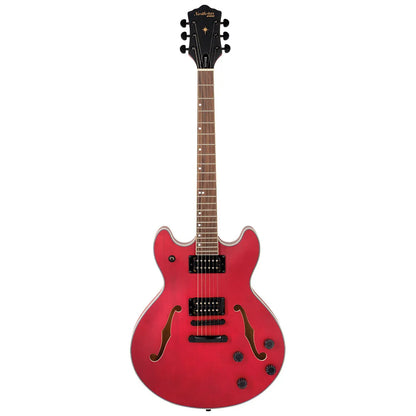 Northstar Pro NSP5CH Semi Acoustic Hollow Body Electric Guitar Open Pore Cherry Satin — view 2