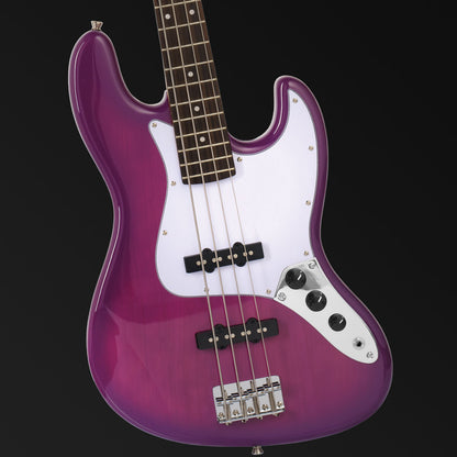 Northstar Pro Electric J-Style Bass Guitar Thru Purple NSP6J-P