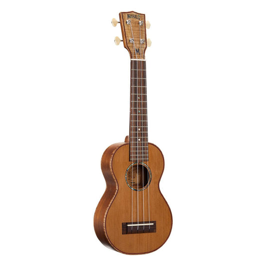 Mahalo Master Series Solid Cedar Top Ukulele with Mahogany Body and Carry Bag