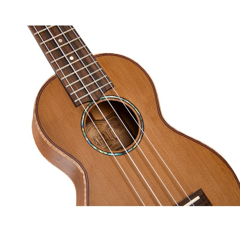 Mahalo Master Series Solid Cedar Top Ukulele with Mahogany Body and Carry Bag — view 3