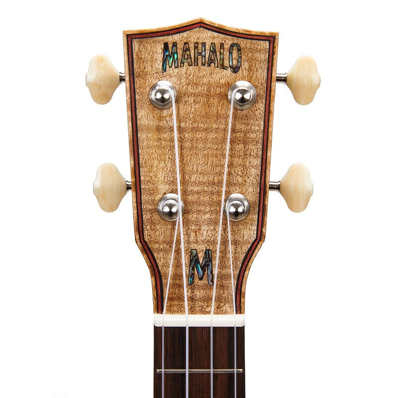 Mahalo Master Series Solid Cedar Top Ukulele with Mahogany Body and Carry Bag — view 4