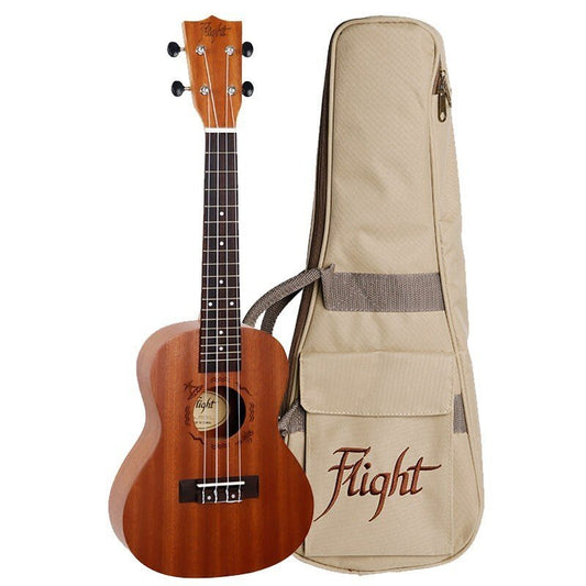 Flight NUC310 Concert Ukulele with Bag (Flight Natural Series)